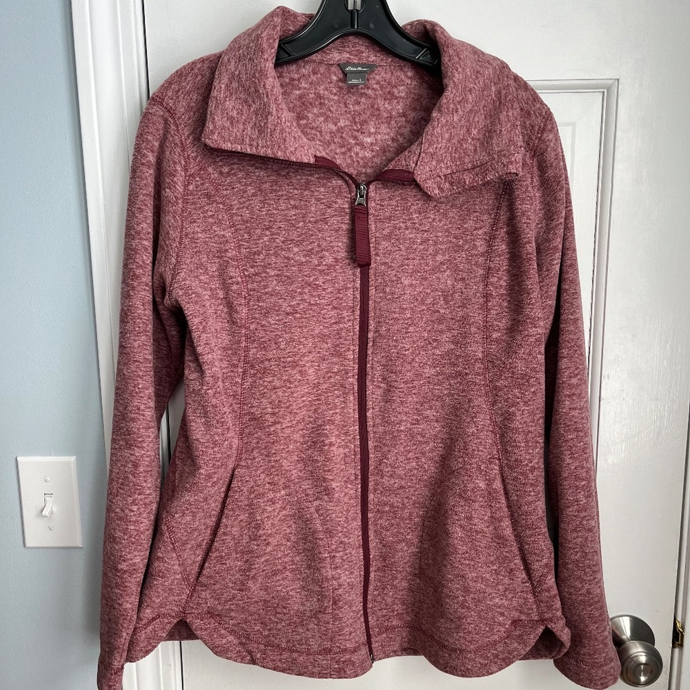 Soft fleece Eddie Bauer jacket.  Size L, EUC!